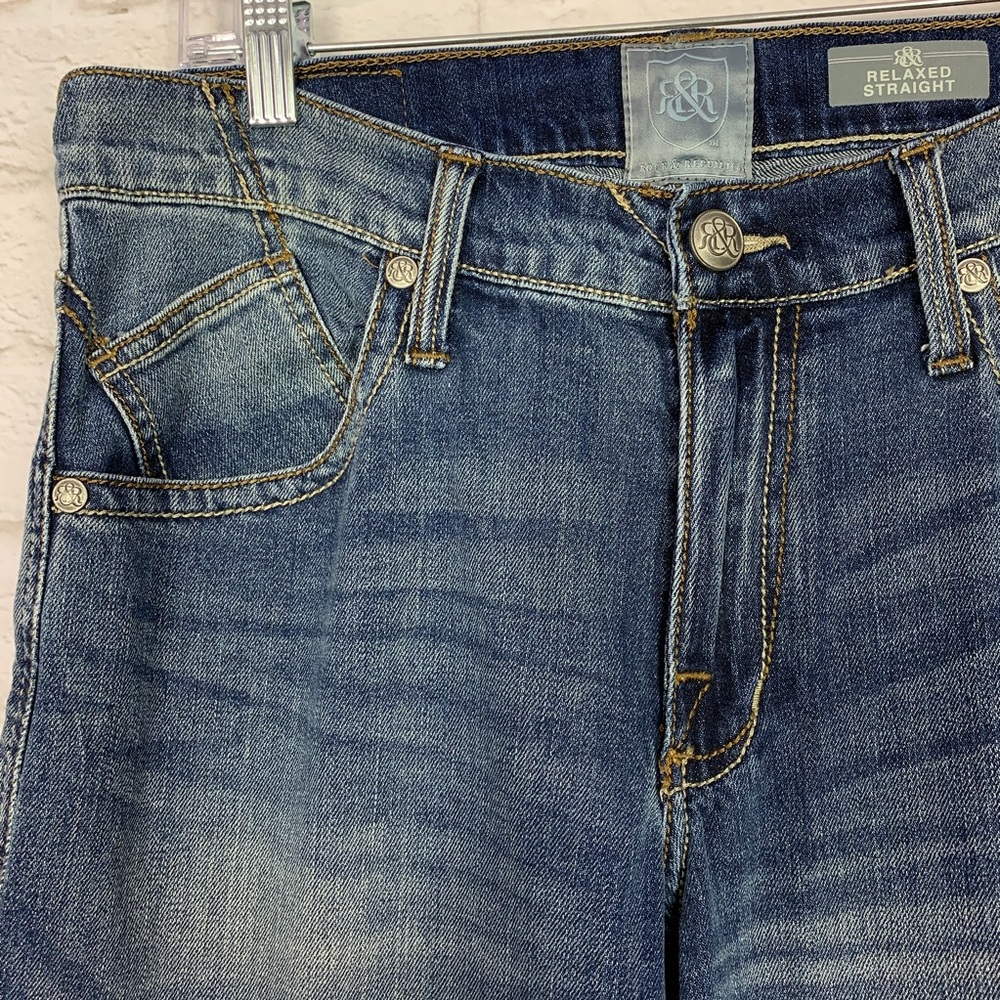 Rock & Republic Relaxed Straight Stretch Jeans 32 - Picture 4 of 11